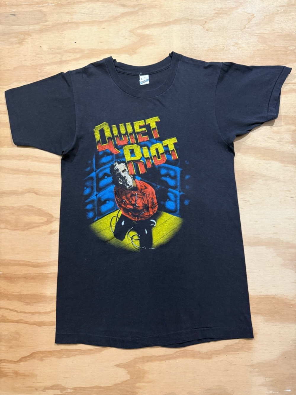Vintage Quiet Riot 1984 Metal Health Tour T Shirt Screen Stars Large